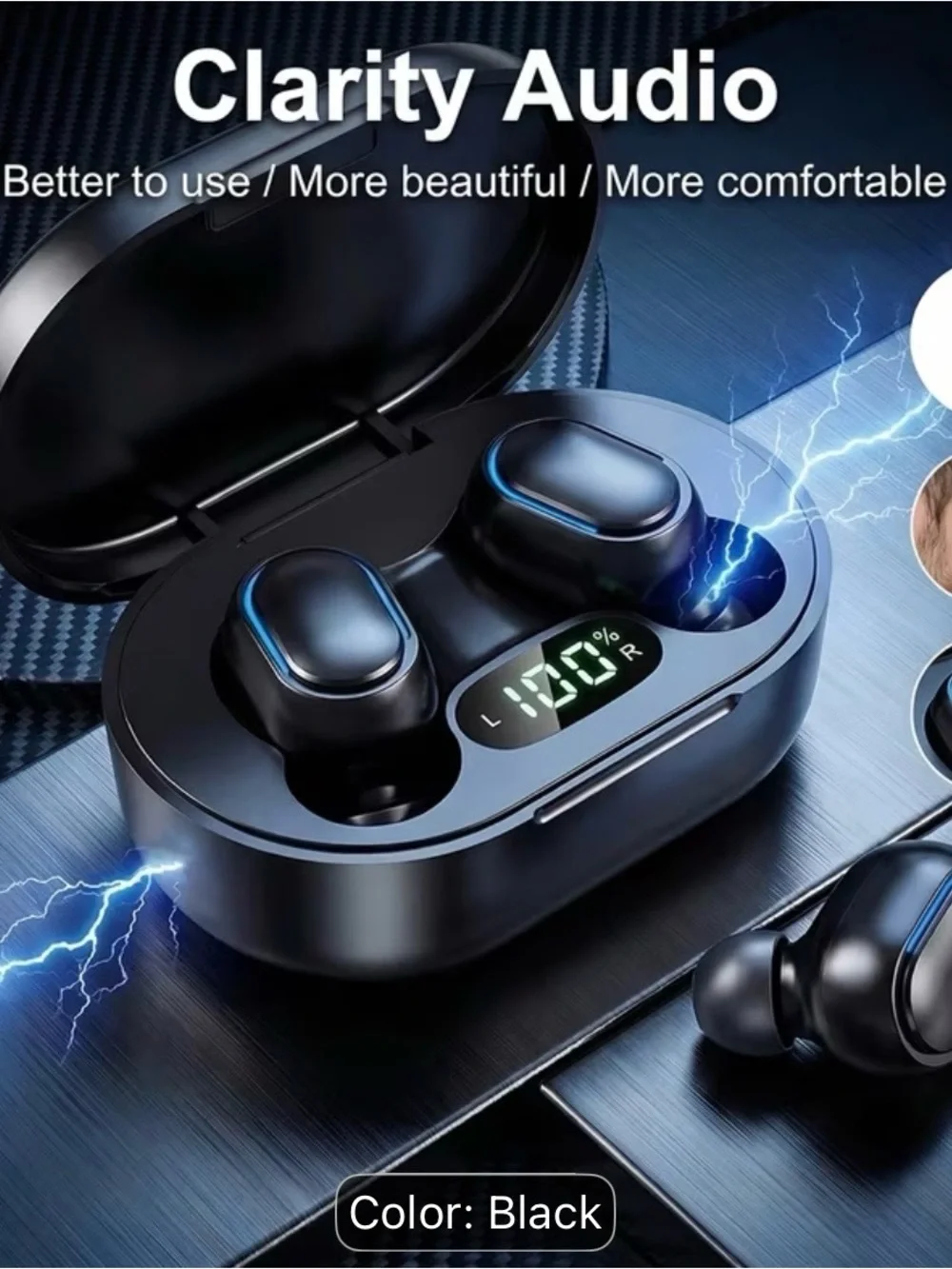 New LED Display Wireless Earbuds Bluetooth